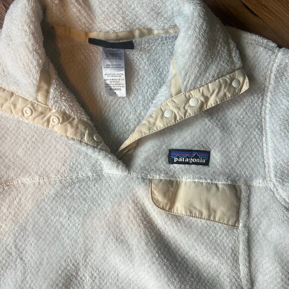 Patagonia Soft Mock Neck T-Snap Re-tool PolarTec Long Sleeve Pullover Size Small - Picture 2 of 10